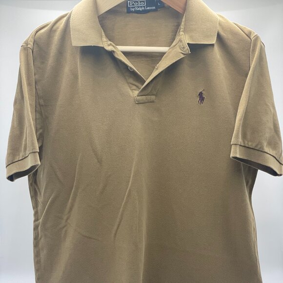 Polo Ralph Lauren Men's Light Brown with Dark Brown Logo, Large - Picture 1 of 5